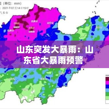 山東突發(fā)大暴雨：山東省大暴雨預(yù)警 