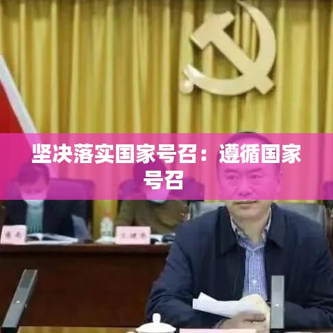 堅(jiān)決落實(shí)國家號(hào)召：遵循國家號(hào)召 