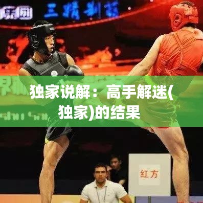 獨家說解：高手解迷(獨家)的結(jié)果 