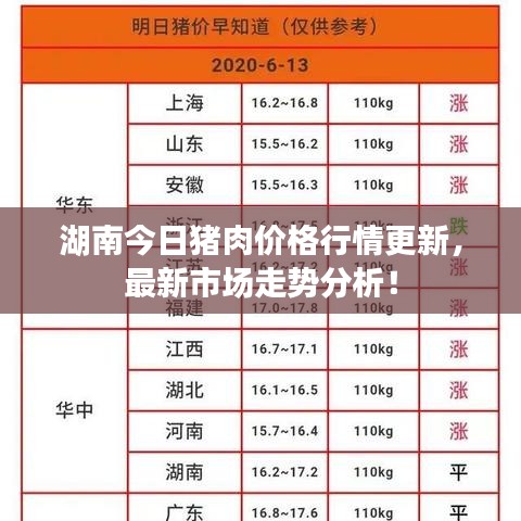 湖南今日豬肉價(jià)格行情更新，最新市場(chǎng)走勢(shì)分析！