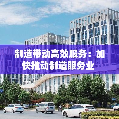 制造帶動高效服務(wù)：加快推動制造服務(wù)業(yè) 