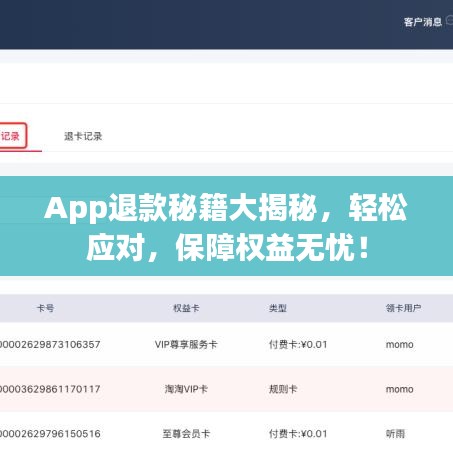 App退款秘籍大揭秘，輕松應(yīng)對，保障權(quán)益無憂！