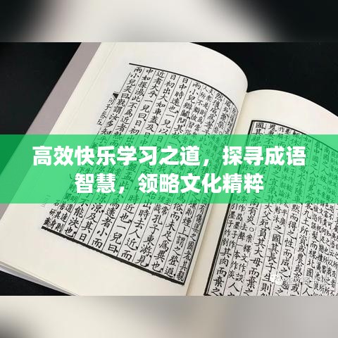 高效快樂學(xué)習(xí)之道，探尋成語智慧，領(lǐng)略文化精粹