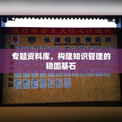 專題資料庫，構(gòu)建知識管理的穩(wěn)固基石