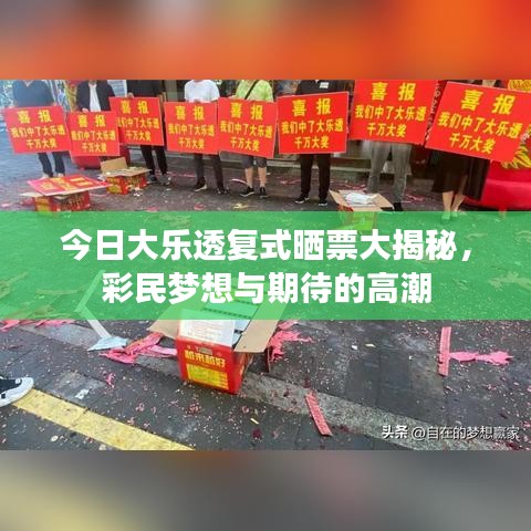 今日大樂透復(fù)式曬票大揭秘，彩民夢想與期待的高潮