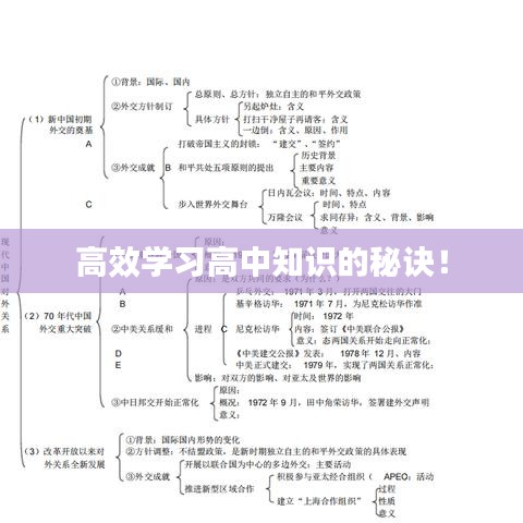 高效學(xué)習(xí)高中知識(shí)的秘訣！